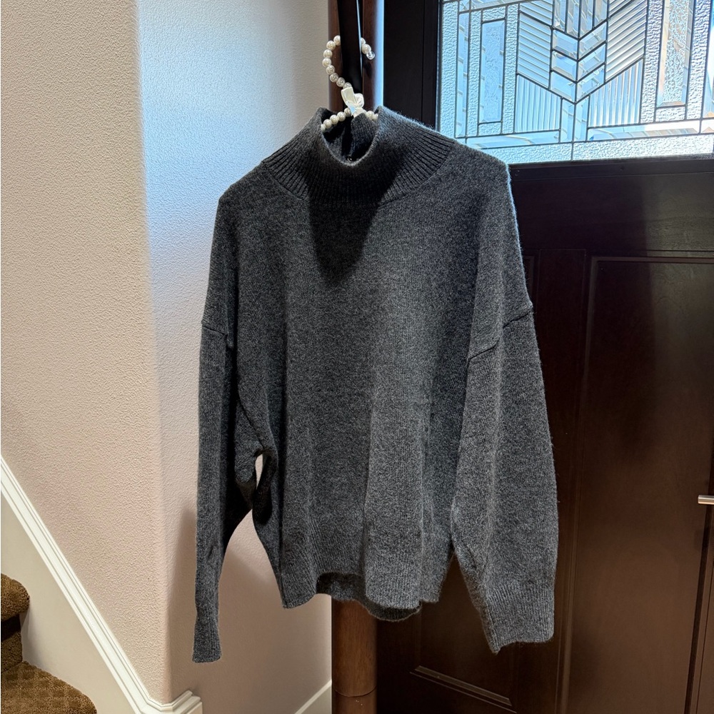 H&M Charcoal Turtleneck Sweater